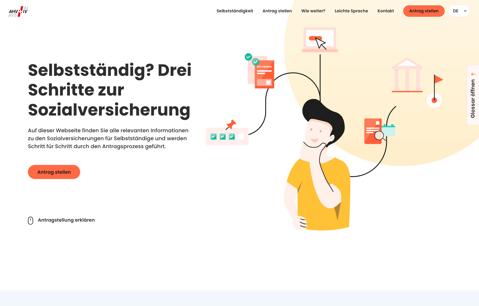 Screenshot of Sozialversicherung @ novu