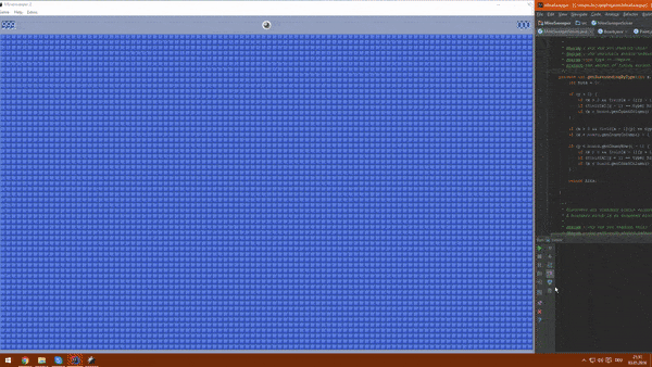 Screenshot of Minesweeper Solver